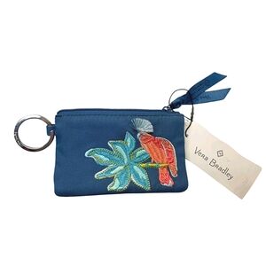Vera Bradley Rainforest Canopy Small Wallet with Embroidered Design